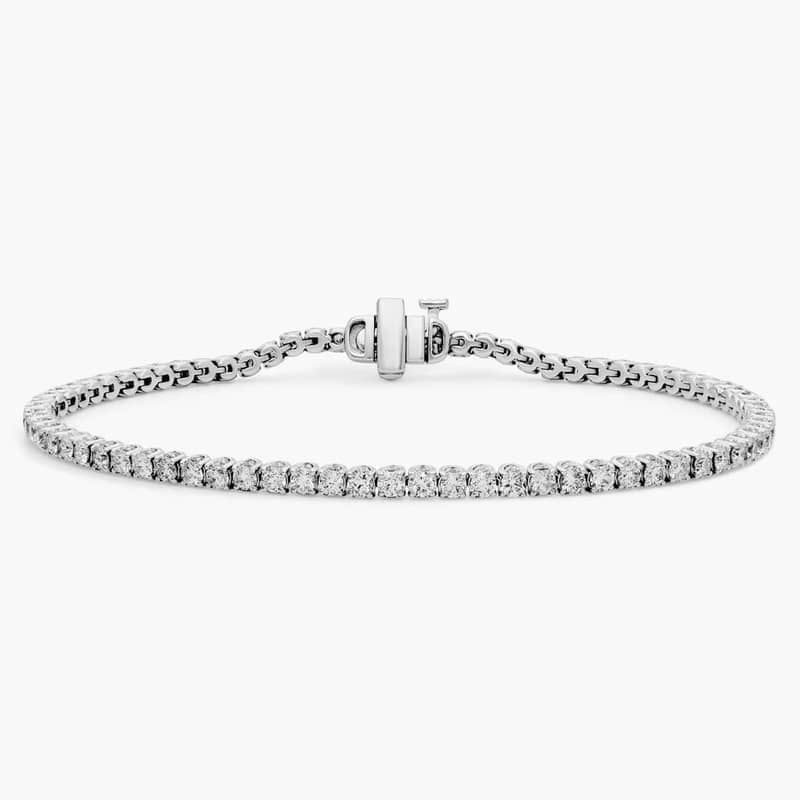 Rollover Diamond Tennis Bracelet in 14k White Gold (3 ct. tw.)