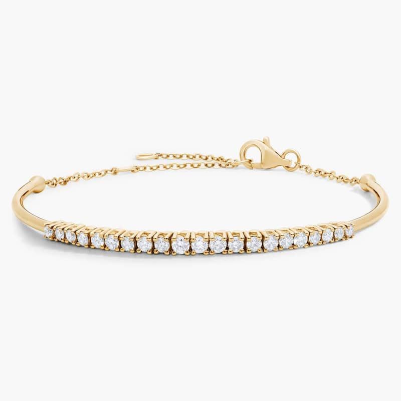 Diamond Flex Bar Bracelet in 14k Yellow Gold (1/2 ct. tw)