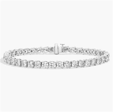7 " Two-Prong Lab Grown Diamond Tennis Bracelet In 14K White Gold (10 Ct. tw. - F-G / VS2-SI1)