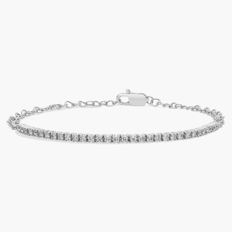 Riviera Diamond Half Tennis Bracelet in 14K White Gold (1/2 Ct. Tw.)