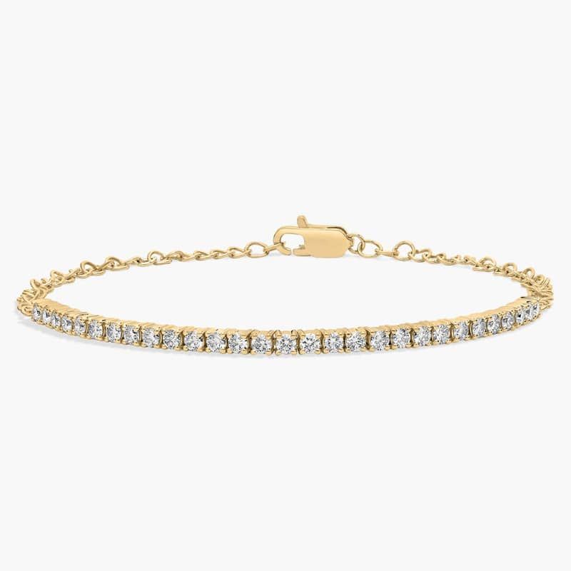 Riviera Diamond Half Tennis Bracelet in 14k Yellow Gold (1 Ct. Tw.)
