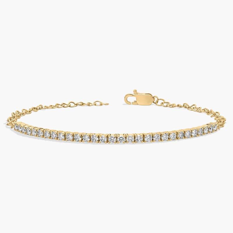 Riviera Diamond Half Tennis Bracelet in 14k Yellow Gold (1 Ct. Tw.)
