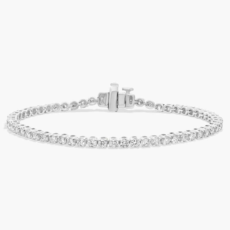 6 " Four Prong Diamond Tennis Bracelet In Platinum (2 Ct. tw. - H-I / SI1-SI2)