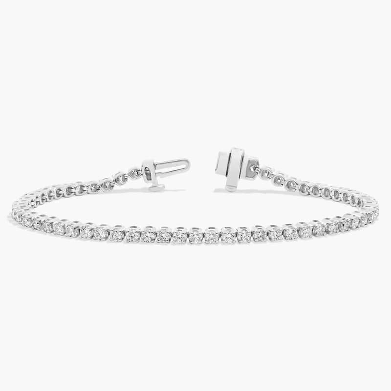 6 " Four Prong Diamond Tennis Bracelet In Platinum (2 Ct. tw. - H-I / SI1-SI2)