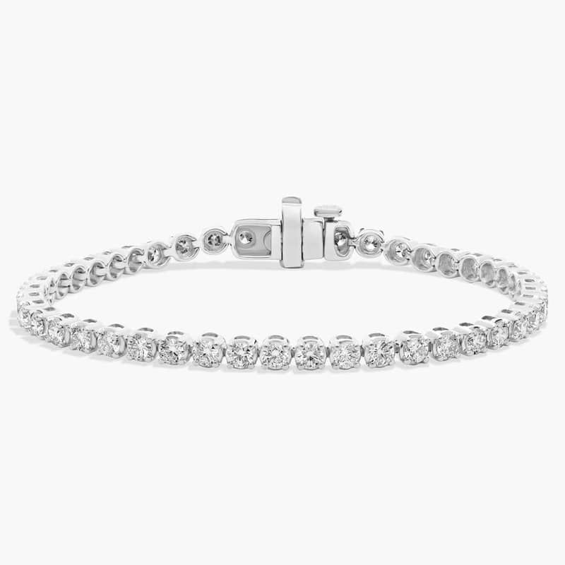 6 " Four Prong Diamond Tennis Bracelet In Platinum (3 Ct. tw. - H-I / SI1-SI2)