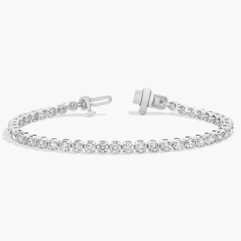 6 " Four Prong Diamond Tennis Bracelet In Platinum (3 Ct. tw. - H-I / SI1-SI2)