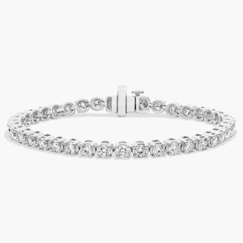 6 " Four Prong Diamond Tennis Bracelet In Platinum (4 Ct. tw. - H-I / SI1-SI2)