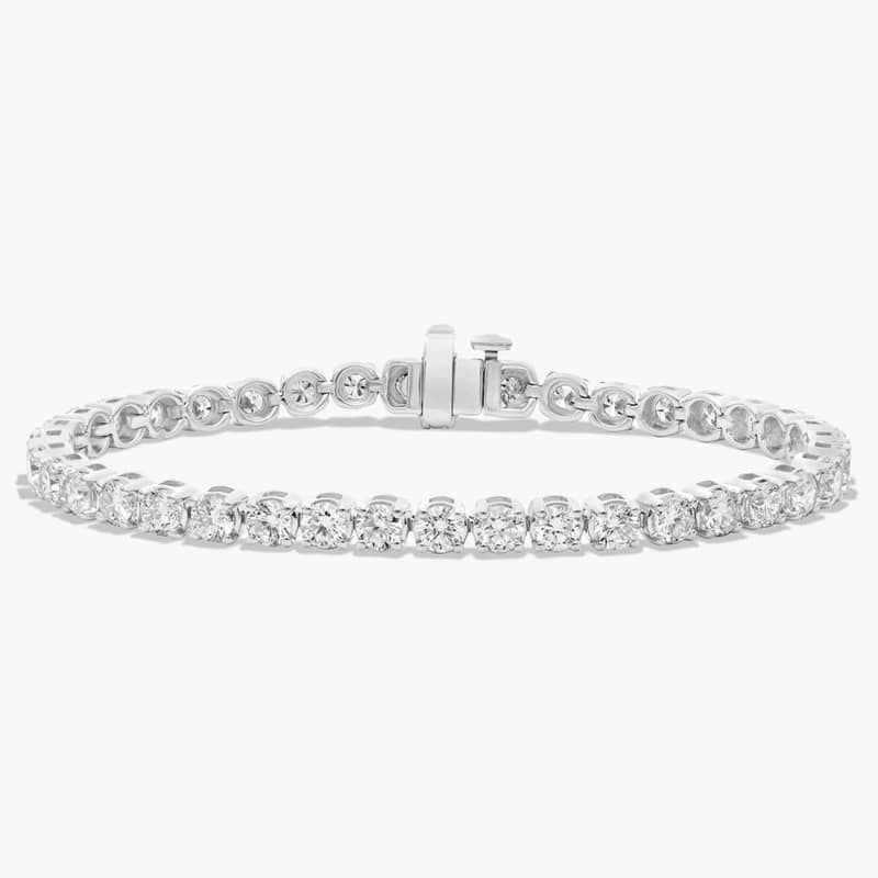 6 " Four Prong Diamond Tennis Bracelet In Platinum (5 Ct. tw. - H-I / SI1-SI2)