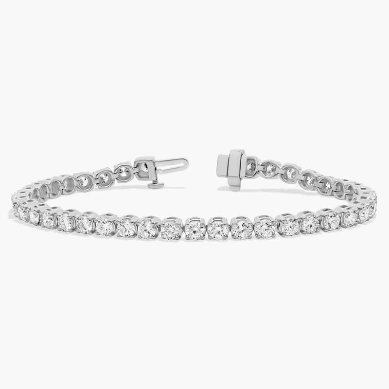 6 " Four Prong Diamond Tennis Bracelet In Platinum (5 Ct. tw. - H-I / SI1-SI2)