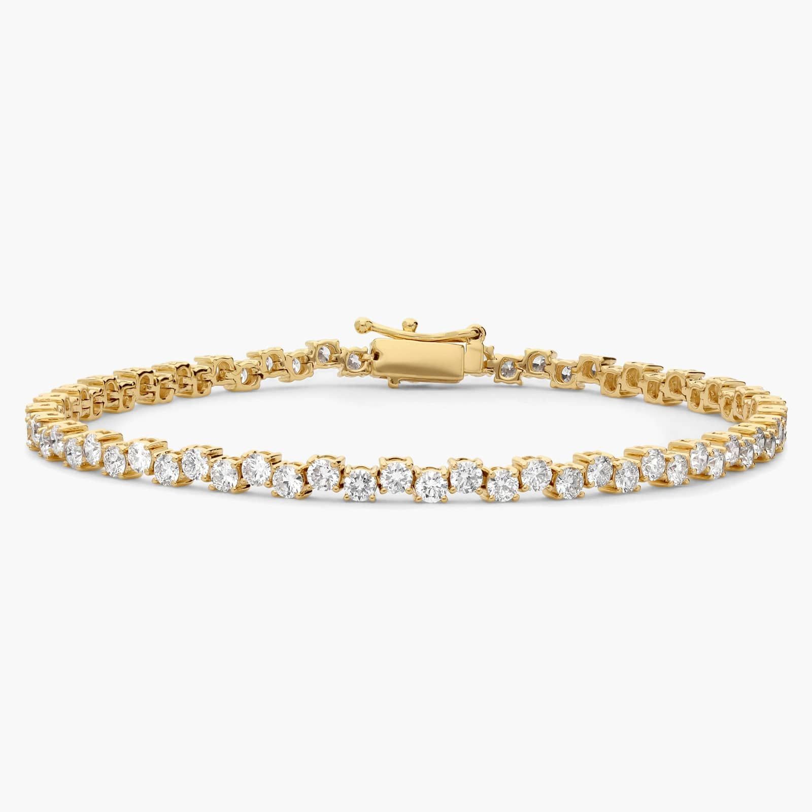 Alternating Lab-Grown Diamond Bracelet in 14K Yellow Gold (4 ct. tw.)
