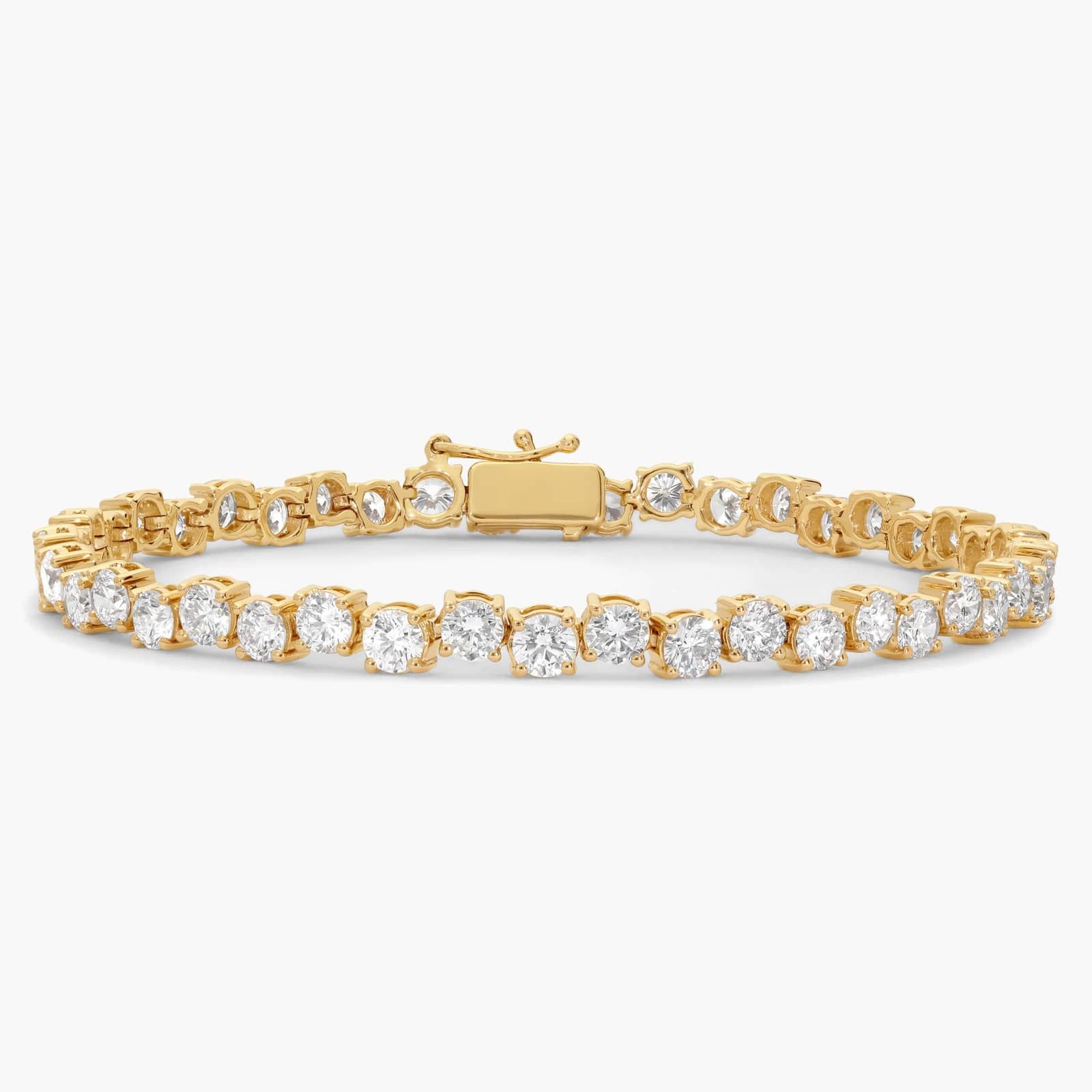 Alternating Lab-Grown Diamond Bracelet in 14K Yellow Gold (8 ct. tw.)