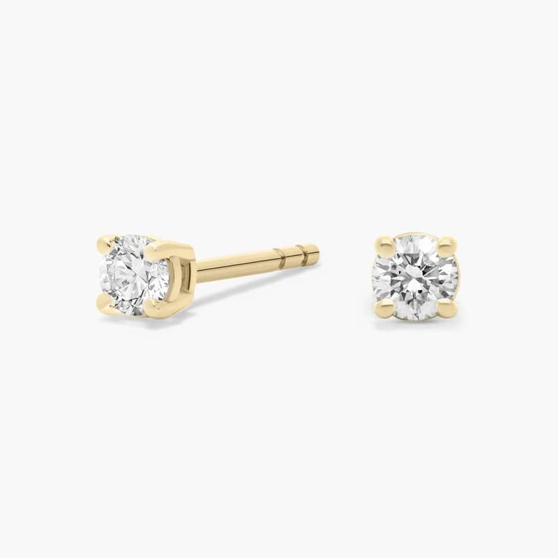 Diamond Stud Earrings in 14k Yellow Gold (1/5 ct. tw.)