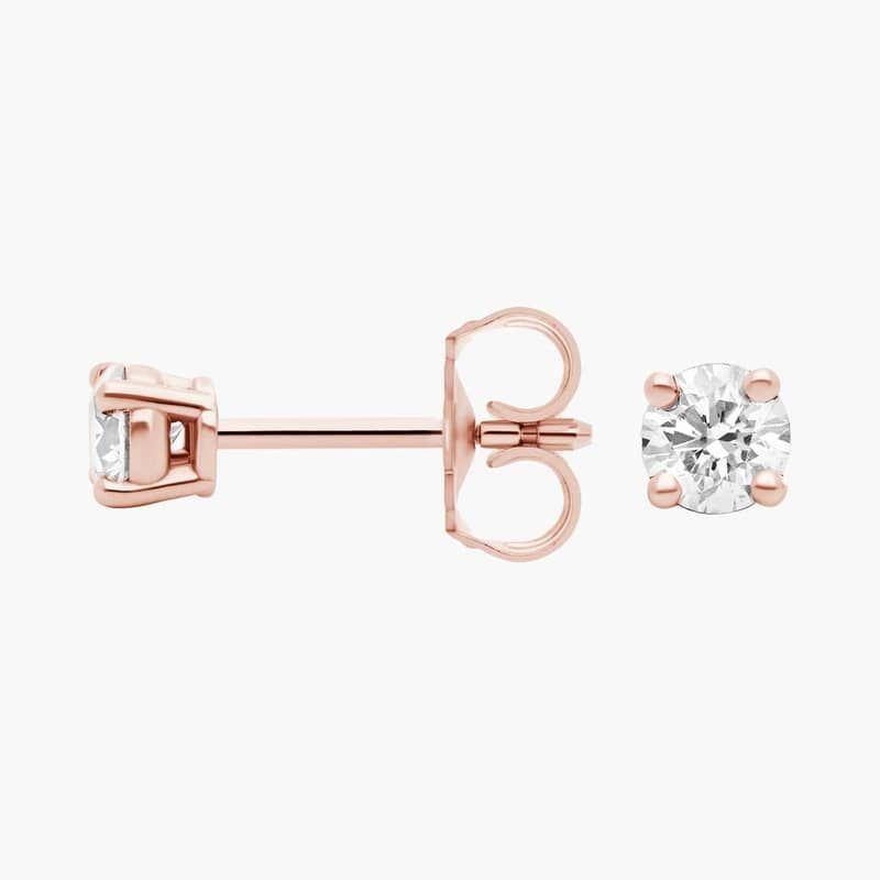Diamond Stud Earrings in 14k Rose Gold (1/4 ct. tw.)