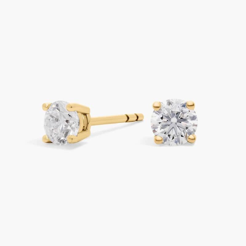 Diamond Stud Earrings in 14k Yellow Gold (3/4 ct. tw.)