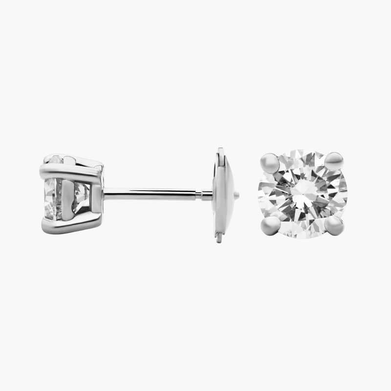 Diamond Stud Earrings in 14k White Gold (1 1/2 ct. tw.)