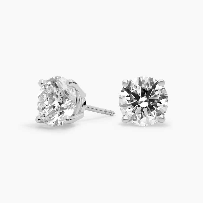 Diamond Stud Earrings in 14k White Gold (4 ct. tw.)