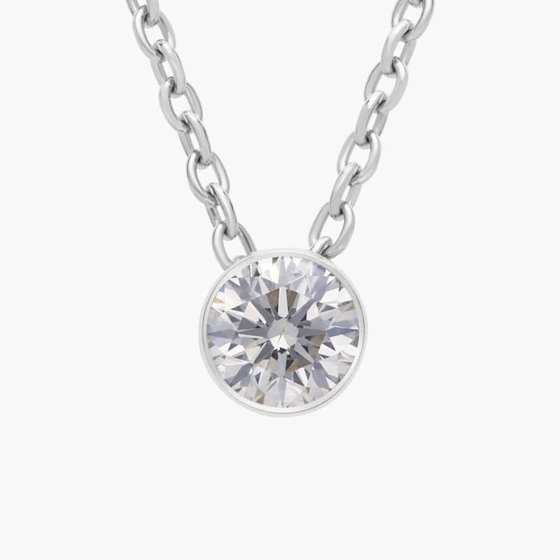 Floating Diamond Pendant in 14k White Gold (1/4 ct. tw.)