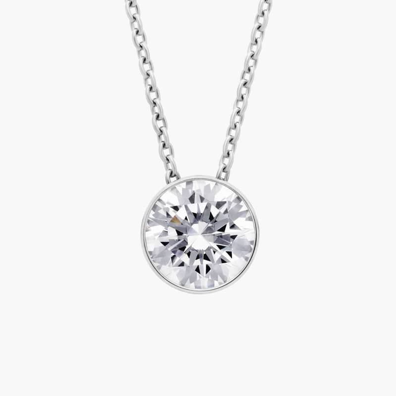Floating Diamond Pendant in 14k White Gold (1 ct. tw.)