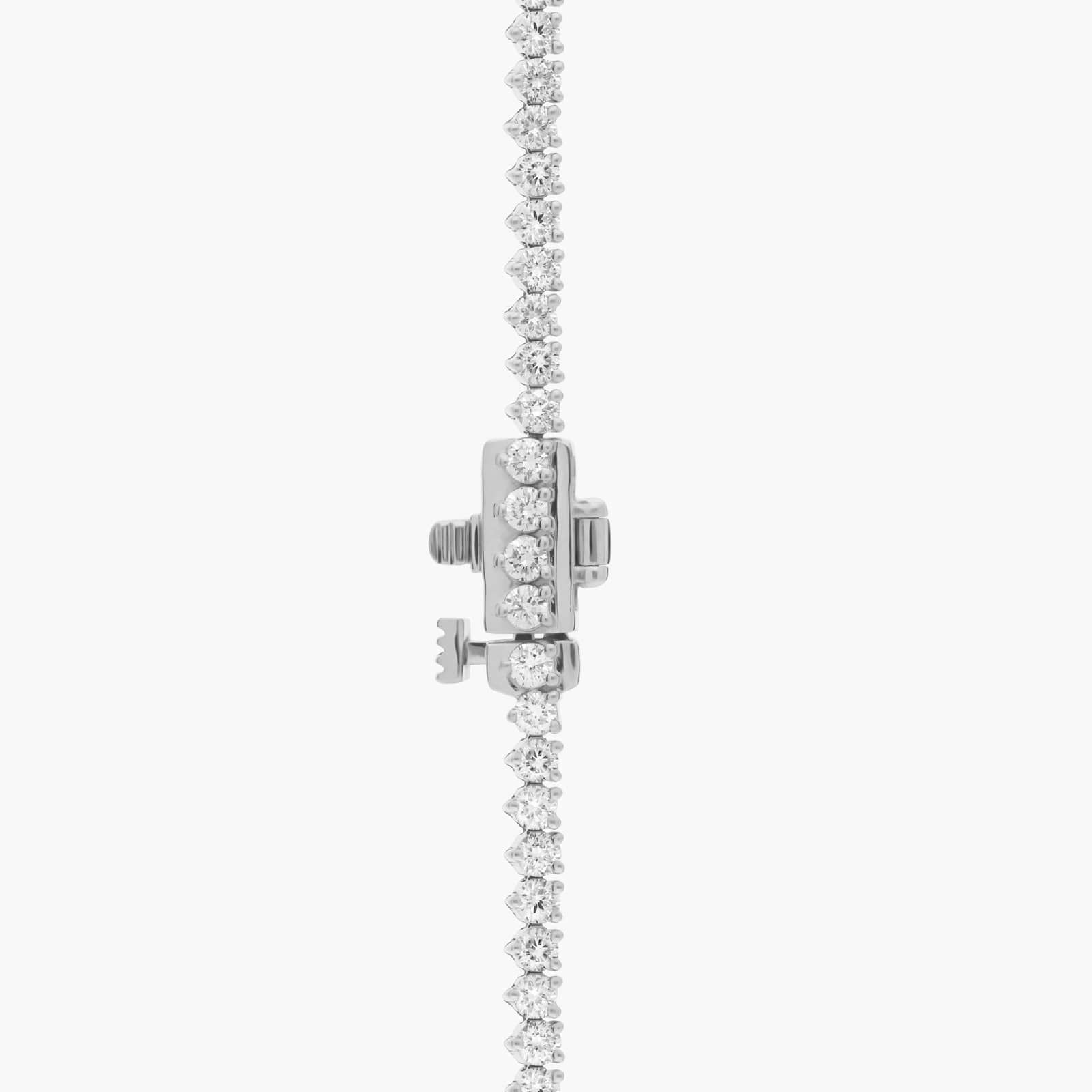 Diamond Two Prong Eternity Necklace in 14k White Gold (10 ct. tw.)