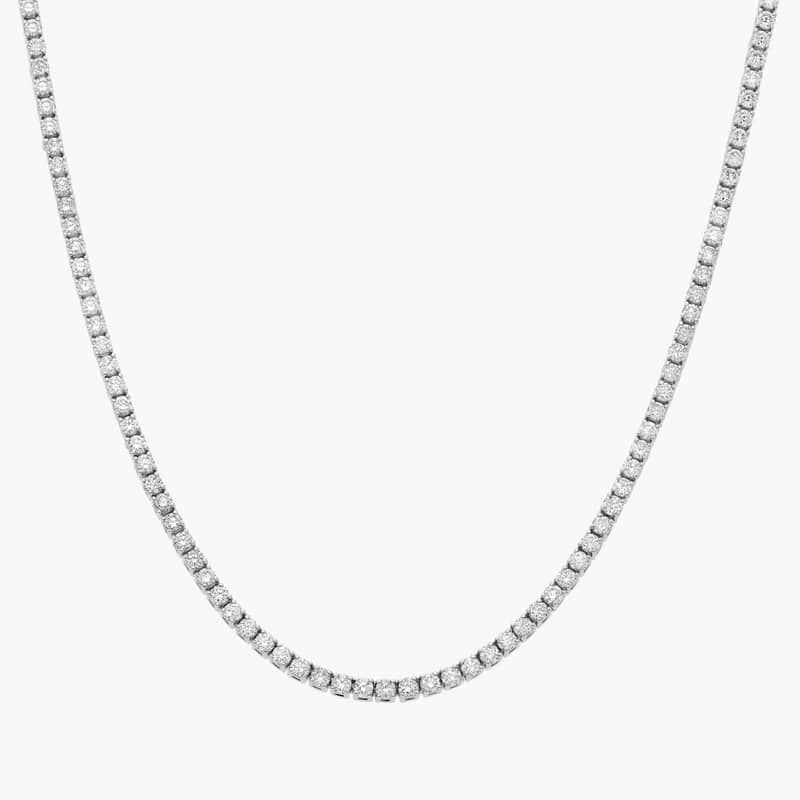 16 " Straight Diamond Eternity Necklace In Platinum (5 Ct. tw. - H-I / SI1-SI2)