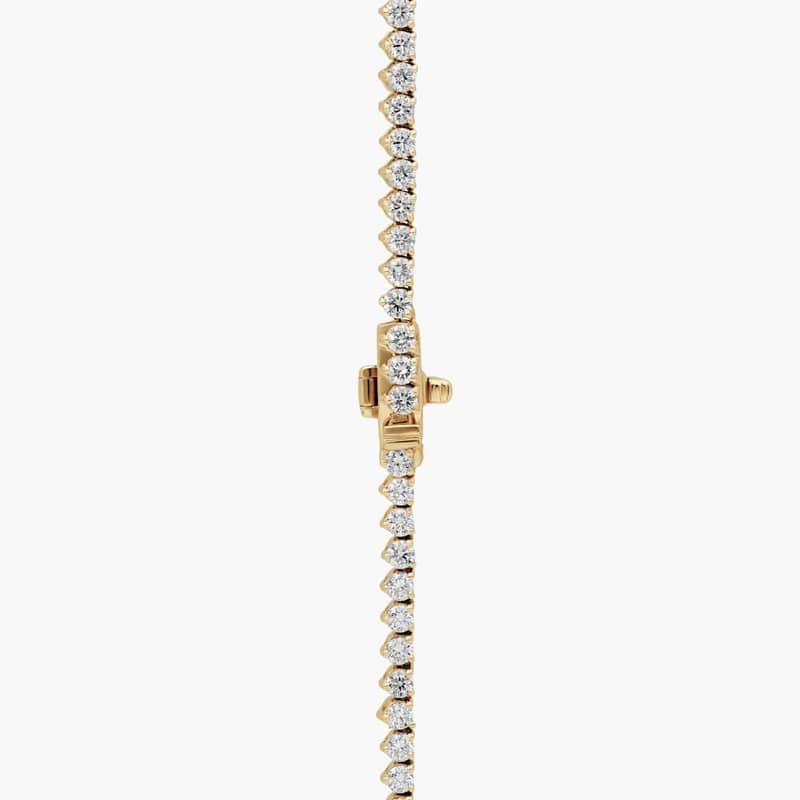 18 " Graduated Lab Grown Diamond Eternity Necklace In 14K Yellow Gold (10 Ct. tw. - F-G / VS2-SI1)