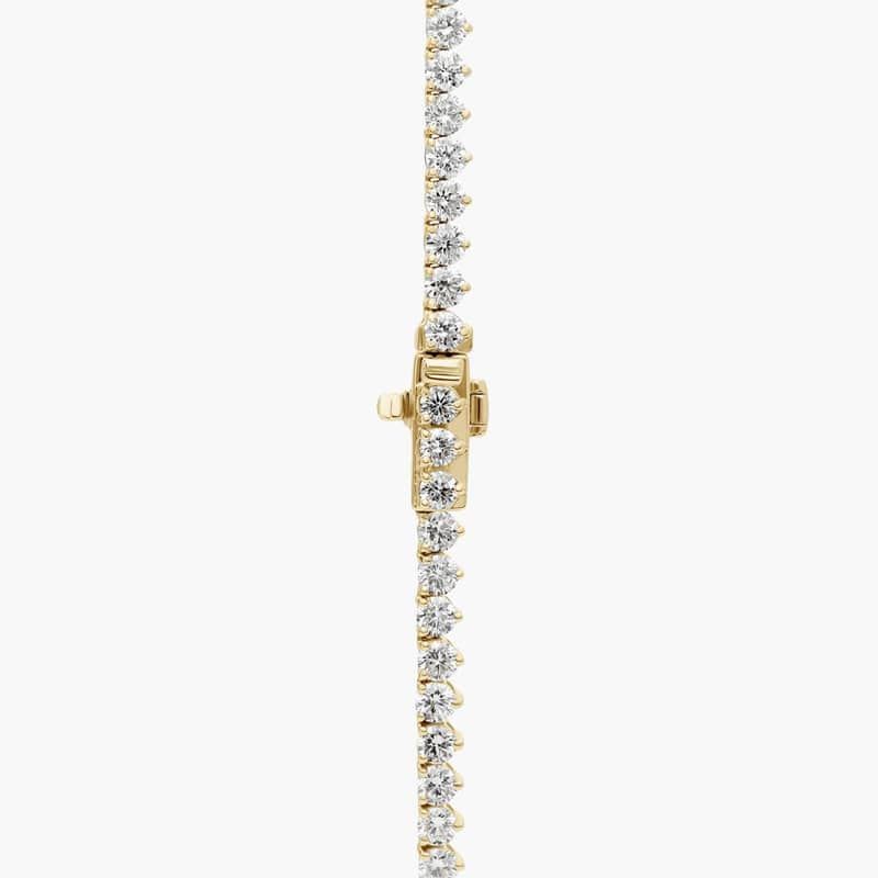 18 " Graduated Lab Grown Diamond Eternity Necklace In 14K Yellow Gold (15 Ct. tw. - F-G / VS2-SI1)