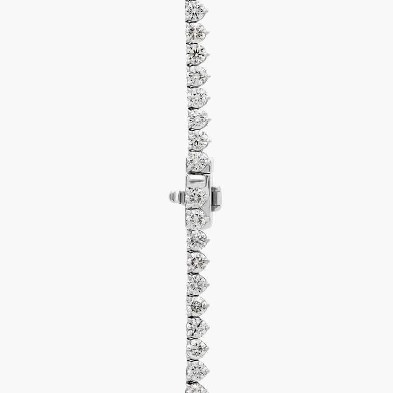 18 " Graduated Lab Grown Diamond Eternity Necklace In 14K White Gold (20 Ct. tw. - F-G / VS2-SI1)