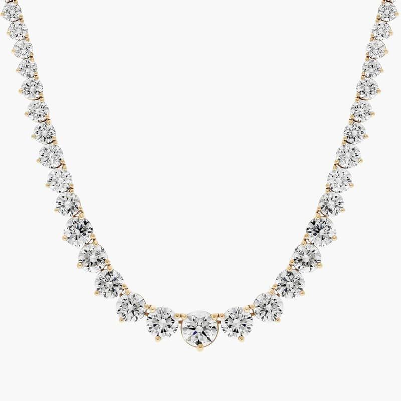 18 " Graduated Diamond Eternity Necklace In 14K Yellow Gold (20 Ct. tw. - H-I / SI1-SI2)