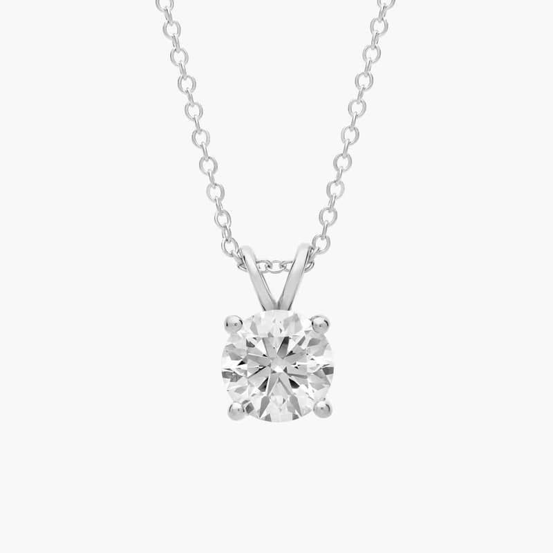 GIA Jewelry Report Diamond Solitaire Pendant in Platinum (1 1/2 Ct. tw. - F/ VS2)