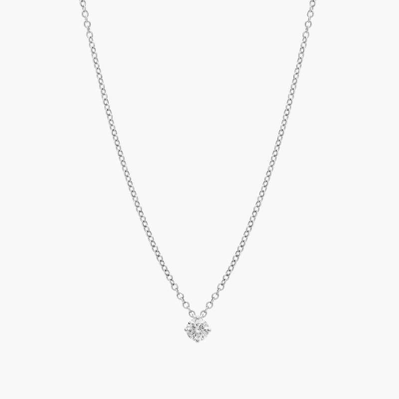 Kite Set Solitaire Diamond Pendant In Platinum (1/4 Ct. tw. - H-I / SI1-SI2)