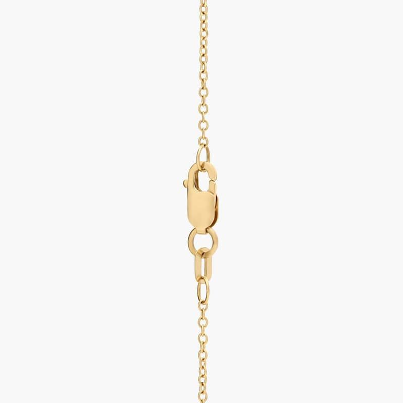 Point Up Pear Cut Lab-Grown Diamond Solitaire Pendant In 14K Yellow Gold (2 Ct. tw. - F-G / VS2-SI1)