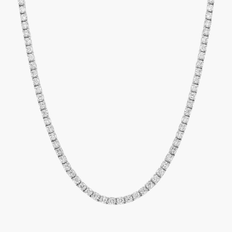 22 " Straight Diamond Eternity Necklace In Platinum (5 Ct. tw. - H-I / SI1-SI2)