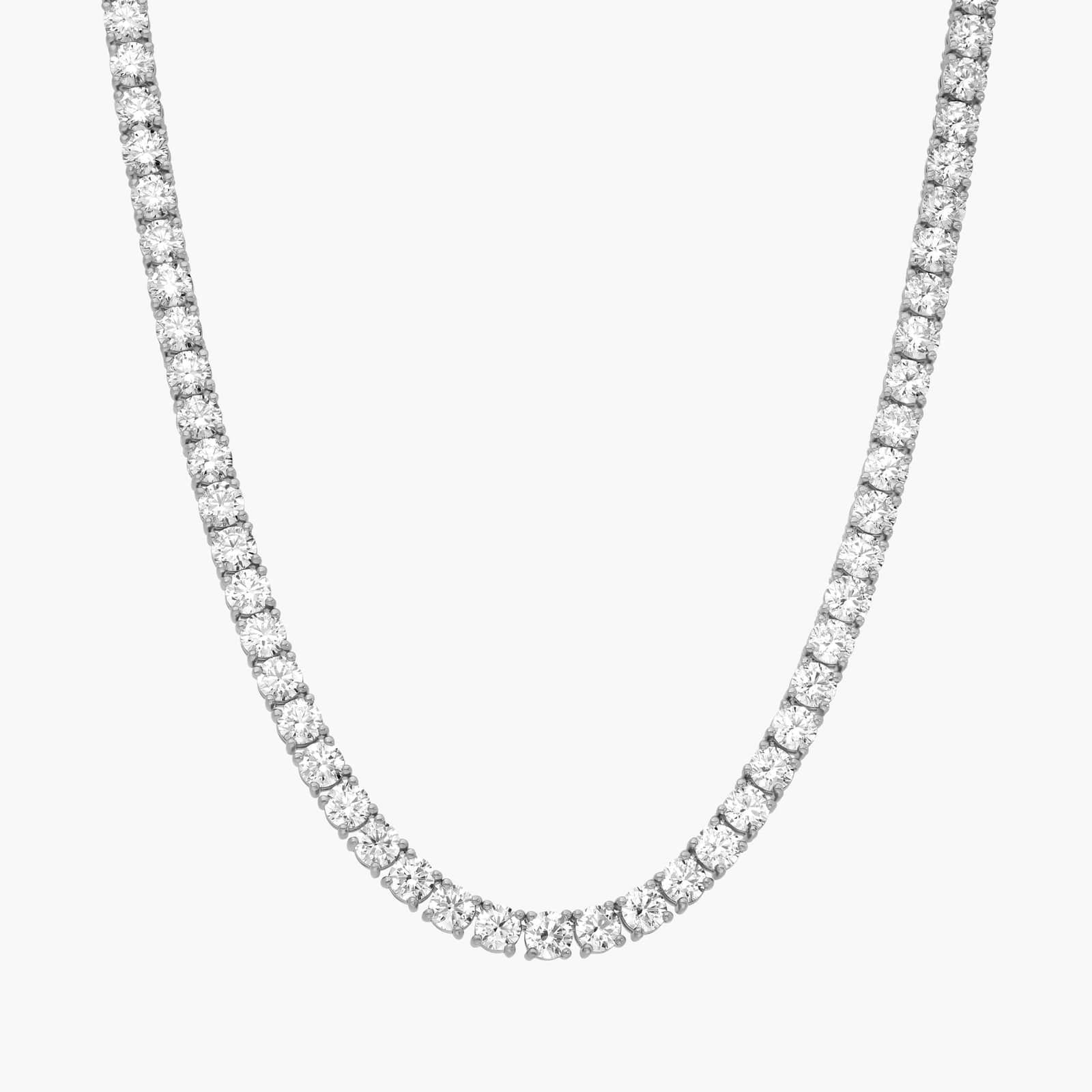 Diamond Tennis Necklace in 14K White Gold (30 ct. tw.)