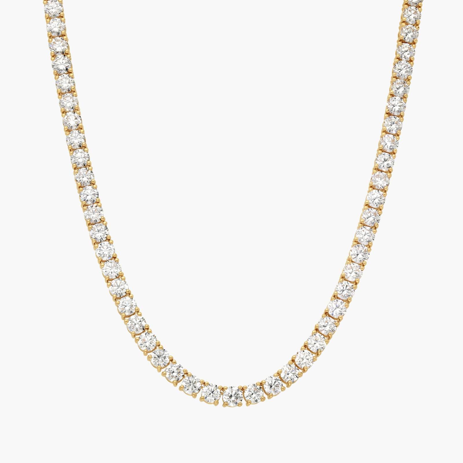 Diamond Tennis Necklace in 14K Yellow Gold (30 ct. tw.)