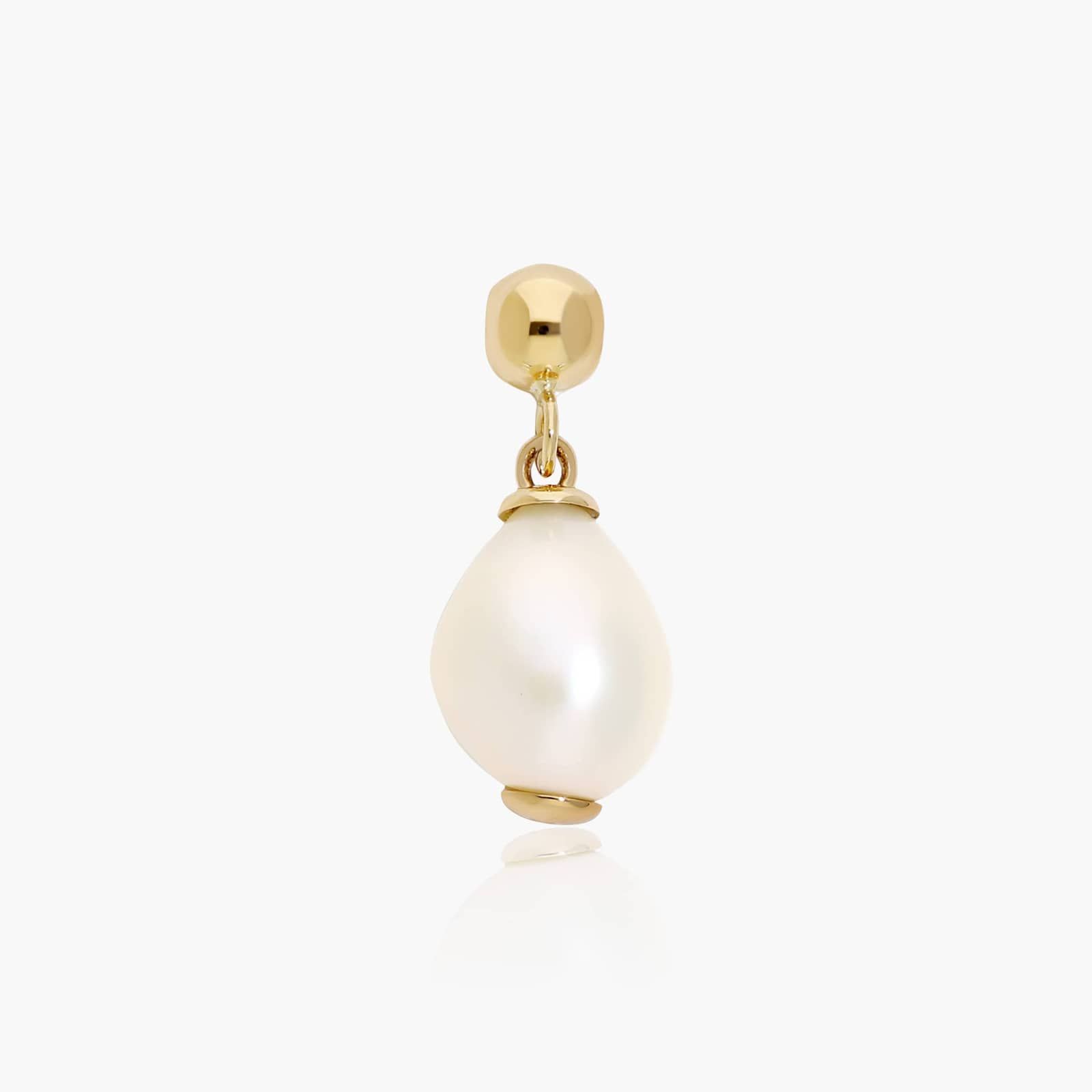 14K Yellow Gold Baroque Pearl Charm By James Allen