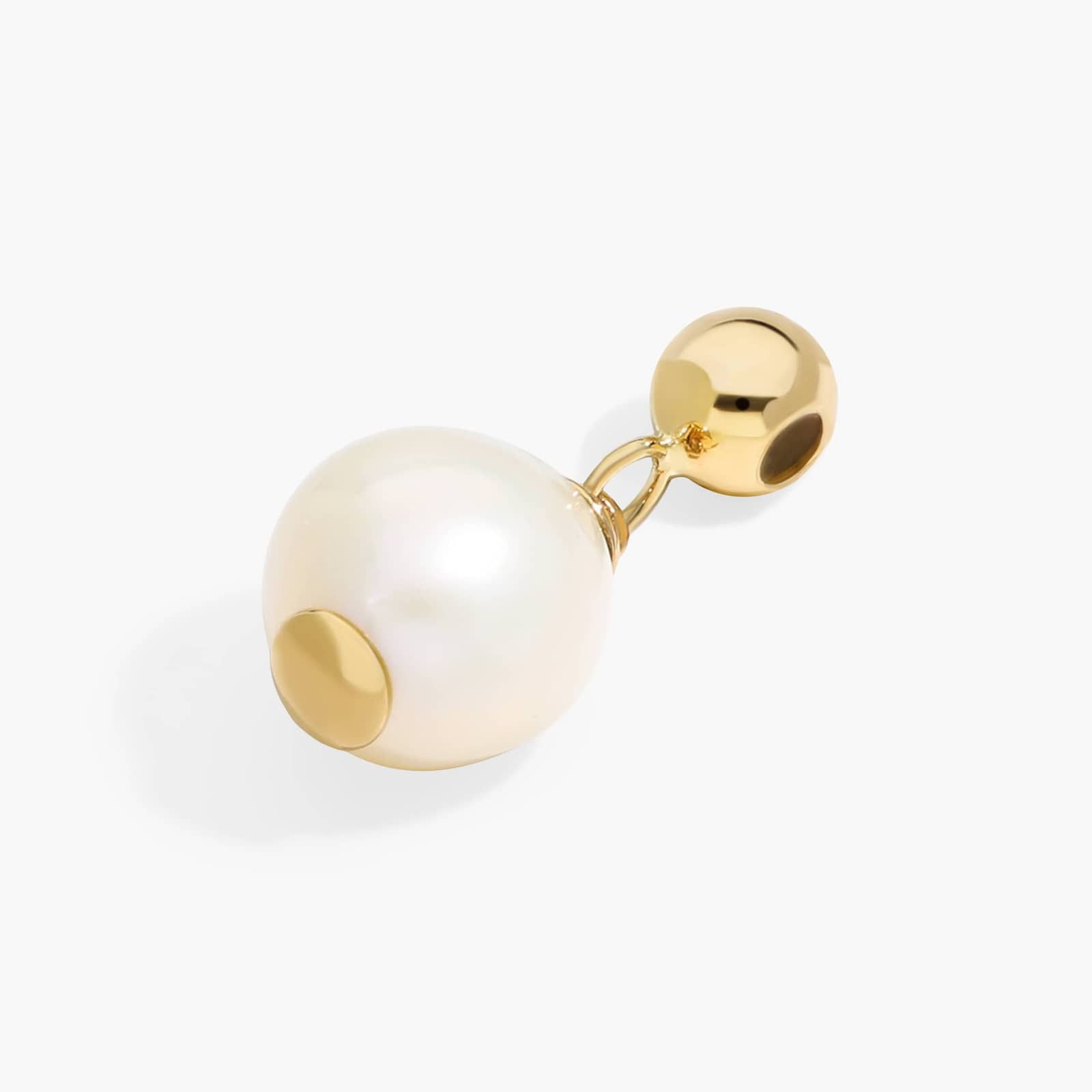 14K Yellow Gold Baroque Pearl Charm By James Allen