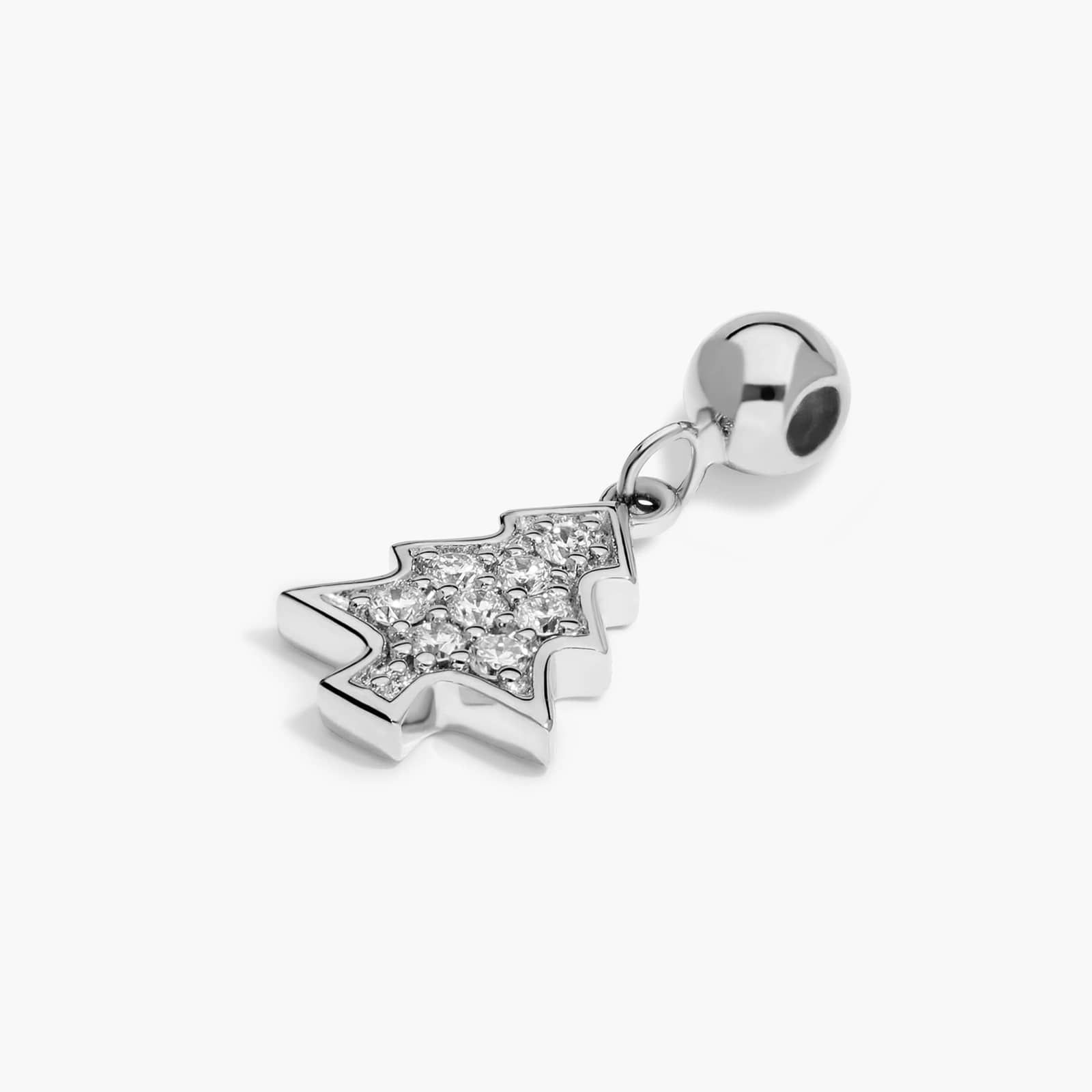 Christmas Tree Charm In 14K White Gold By James Allen
