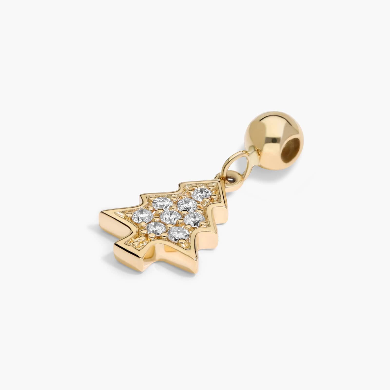 Christmas Tree Charm In 14K Yellow Gold By James Allen