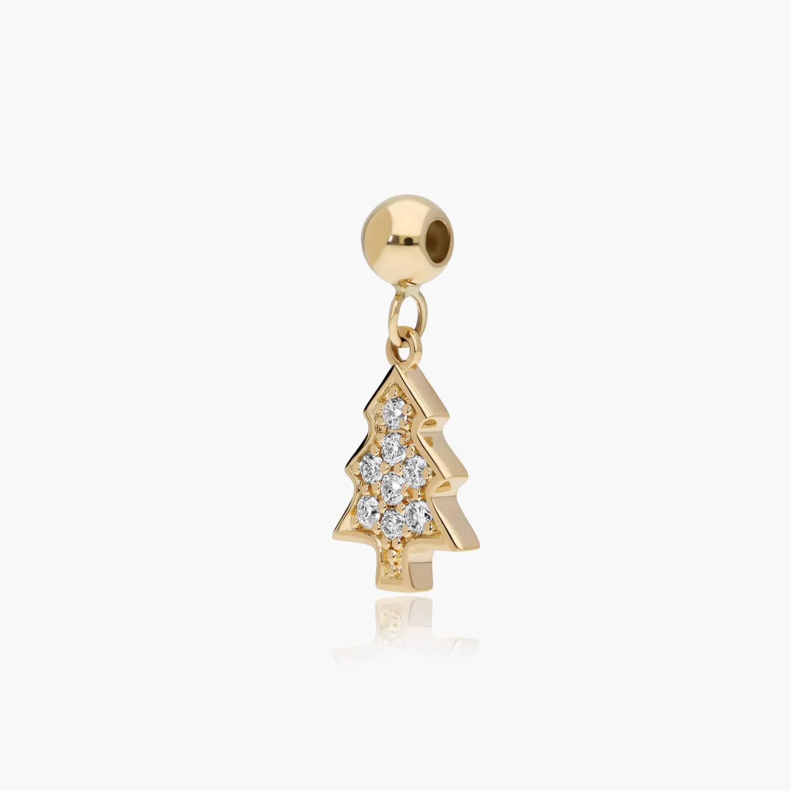 Christmas Tree Charm In 14K Yellow Gold By James Allen