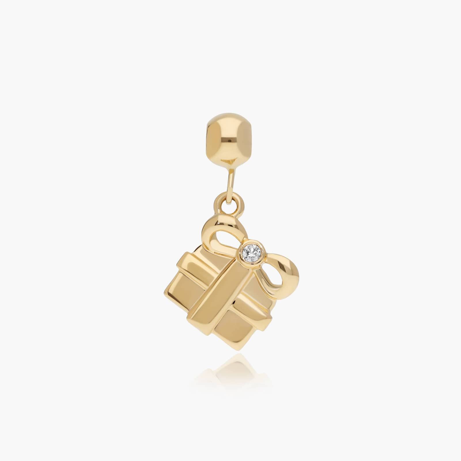 Gift Box Charm In 14K Yellow Gold By James Allen