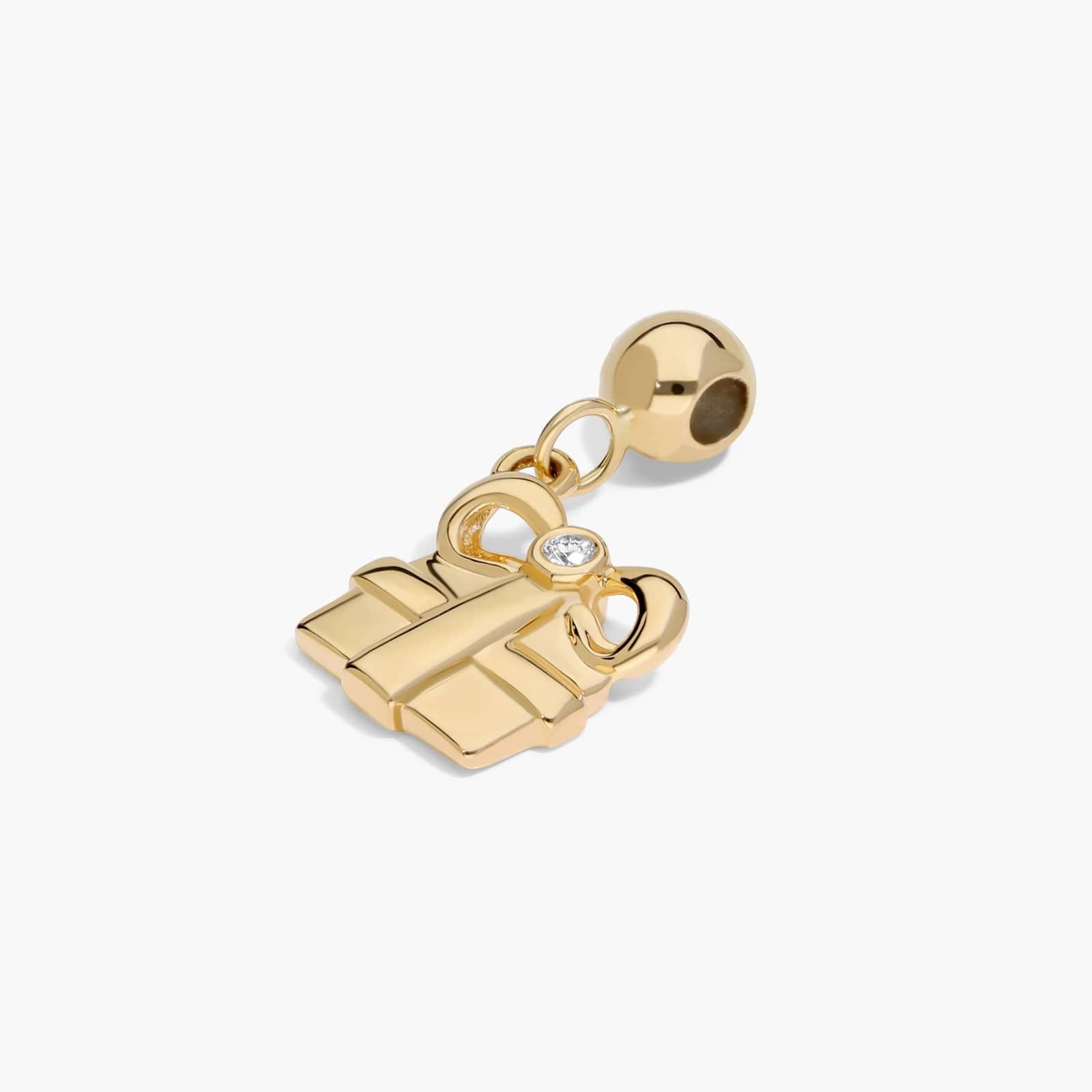 Gift Box Charm In 14K Yellow Gold By James Allen