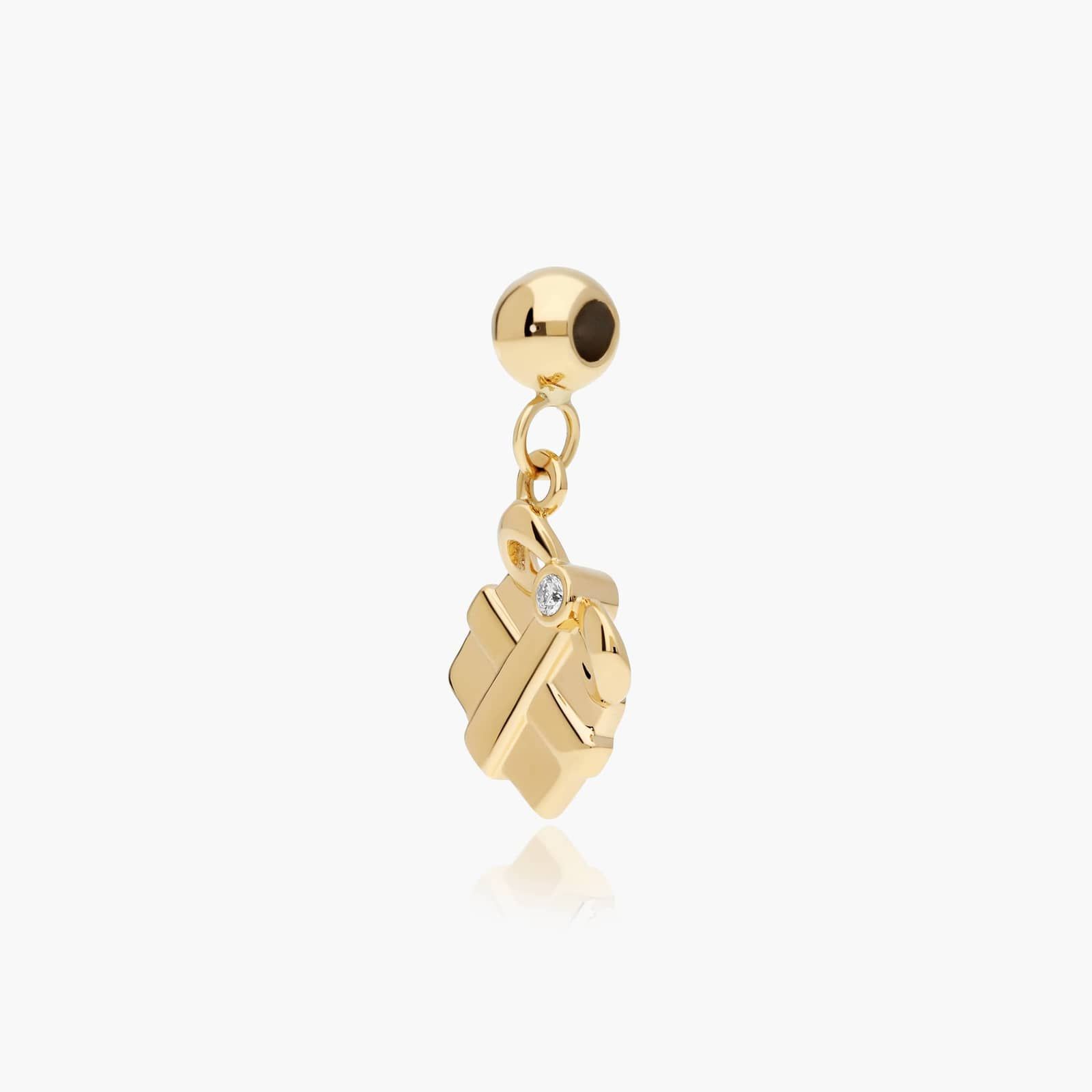 Gift Box Charm In 14K Yellow Gold By James Allen