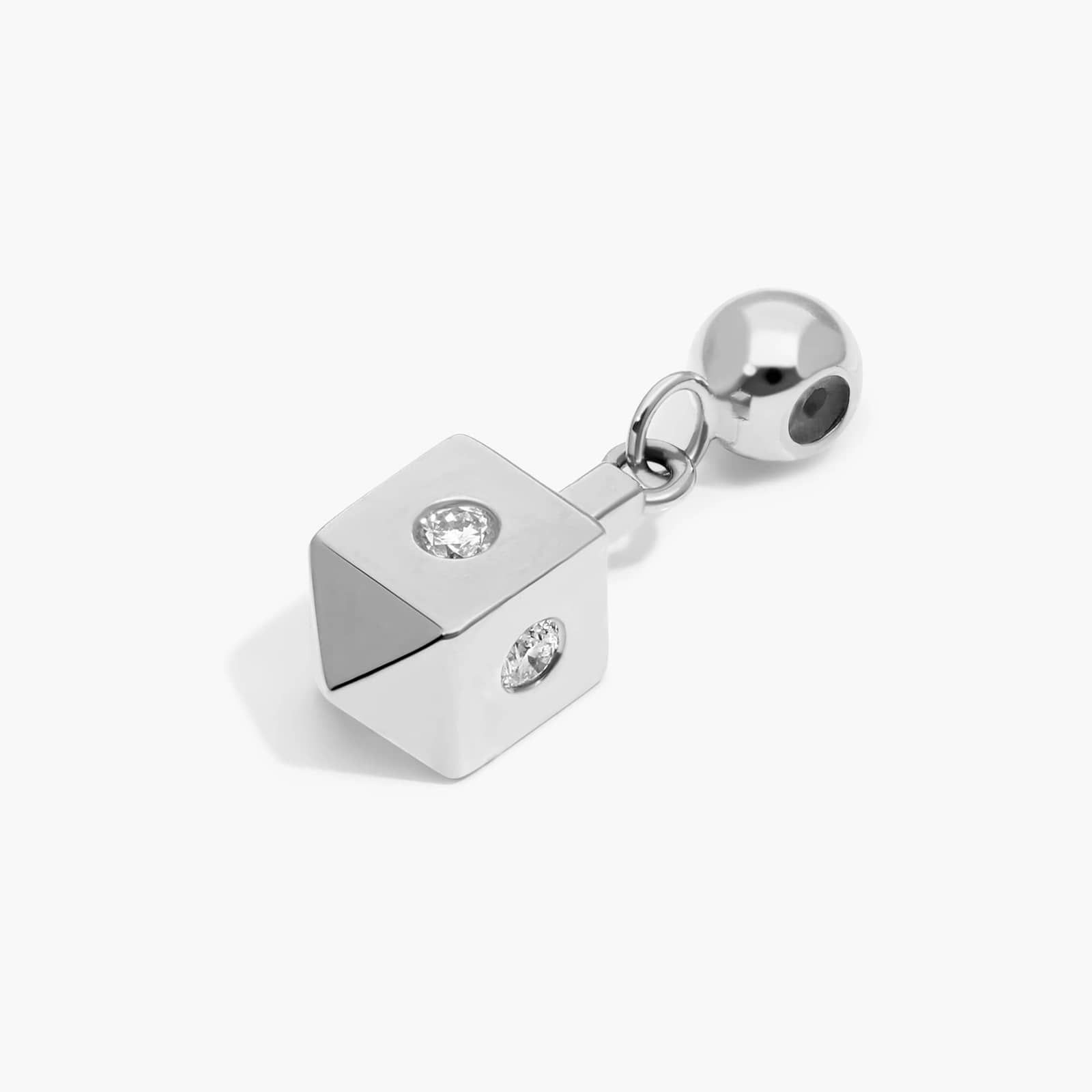 Dreidel Charm In 14K White Gold By James Allen