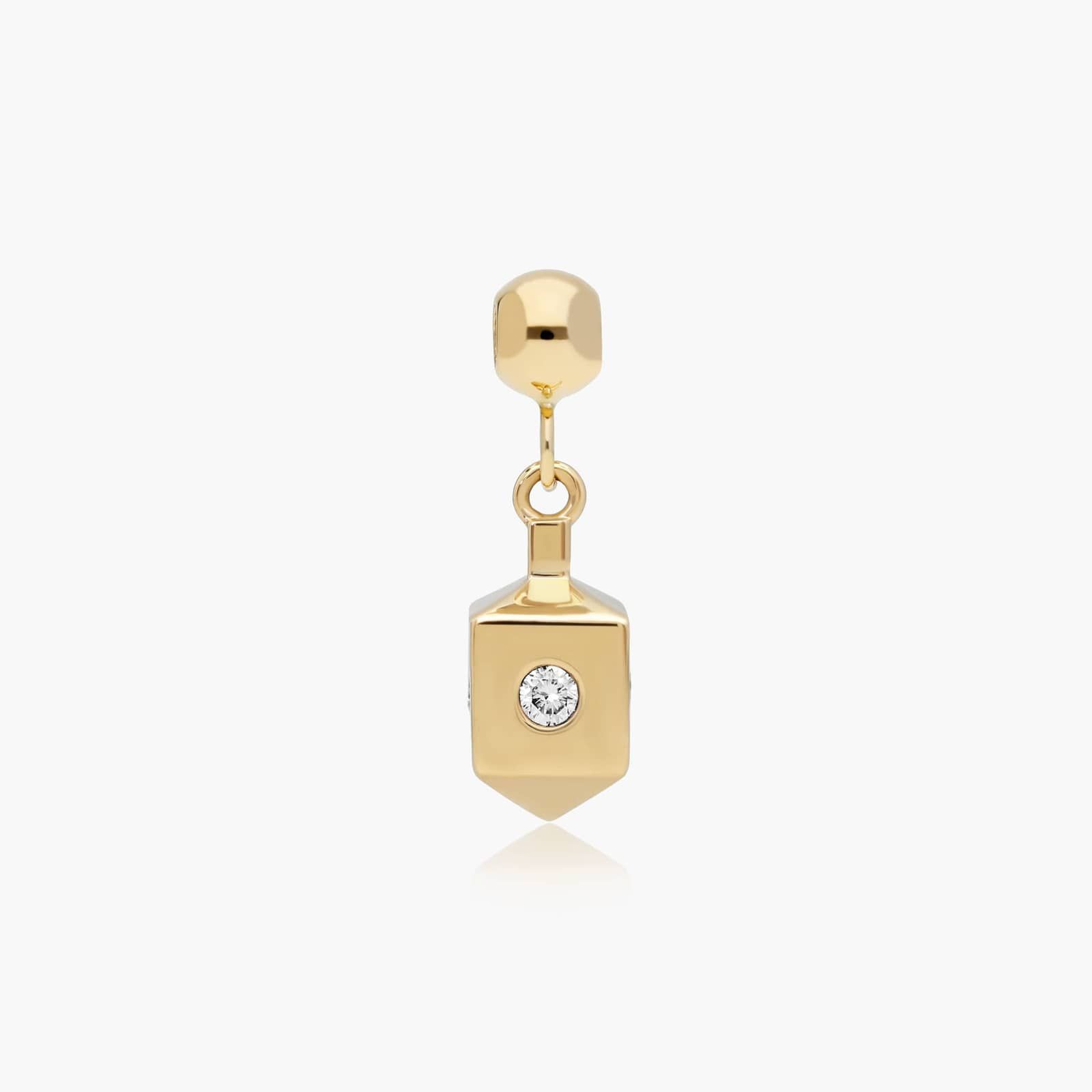 Dreidel Charm In 14K Yellow Gold By James Allen