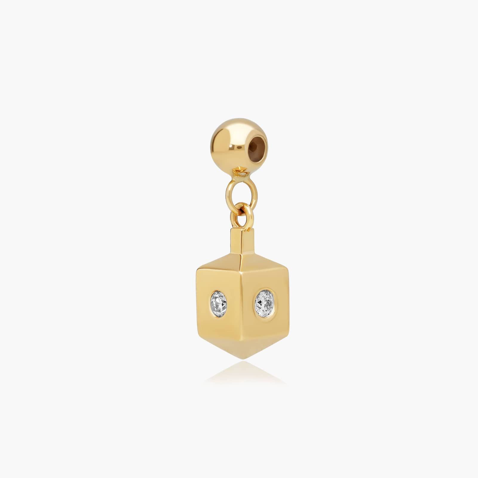 Dreidel Charm In 14K Yellow Gold By James Allen