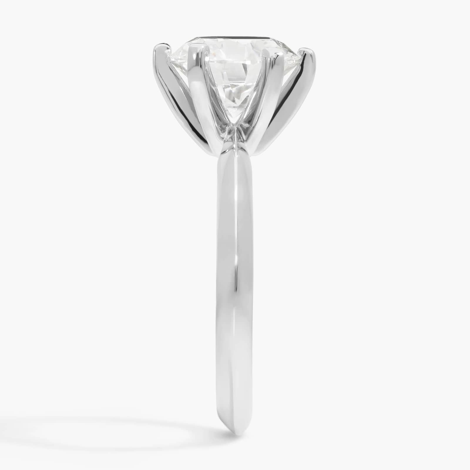 2 CT. GIA Certified Round Lab Created Diamond Size 5 Classic Six-Prong Solitaire Engagement Ring in 14k White Gold