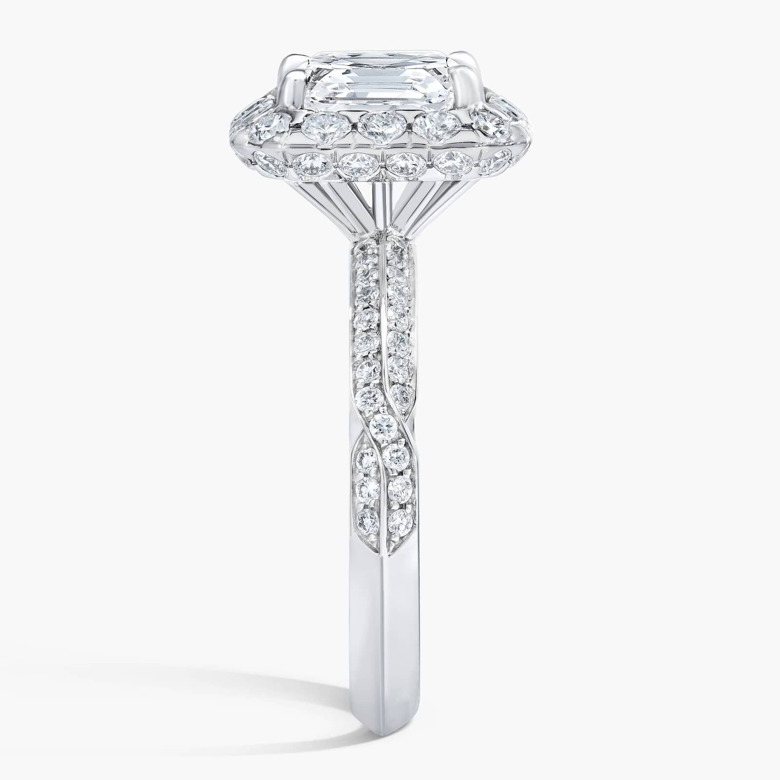 SIX BY ROYAL ASSCHER, Royal Asscher Cut Pave Ring