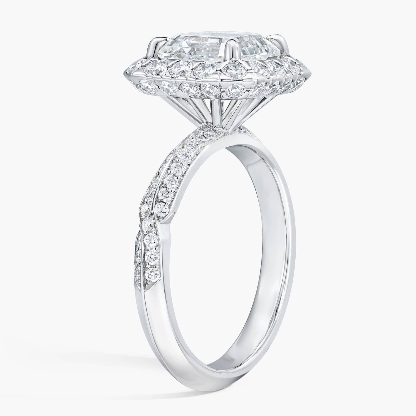 SIX BY ROYAL ASSCHER, Royal Asscher Cut Pave Ring