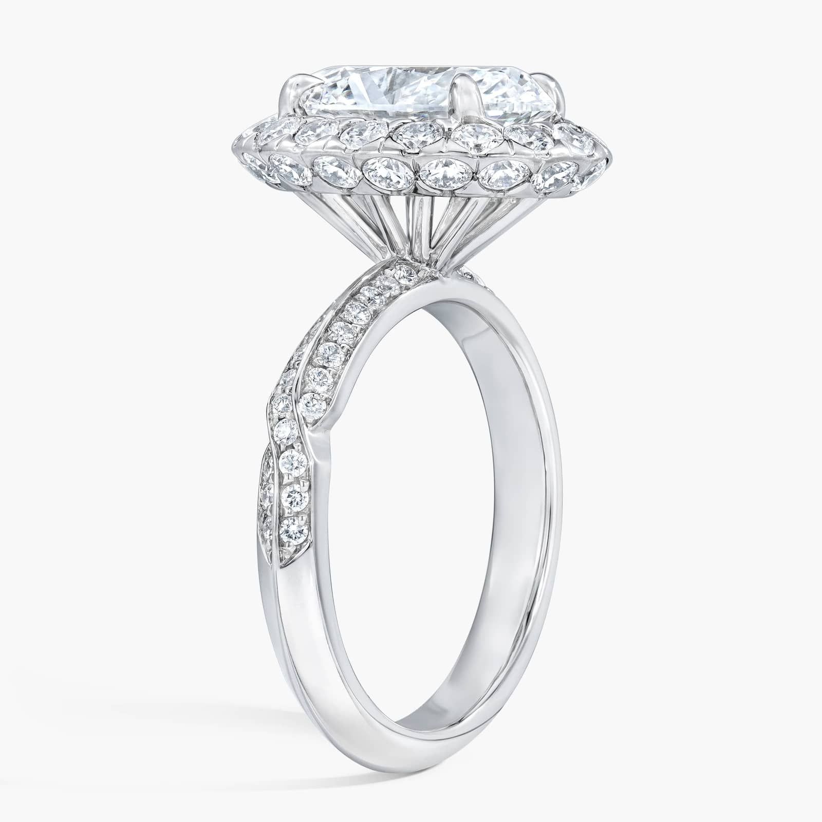 SIX BY ROYAL ASSCHER, Royal Asscher Oval Pave Ring