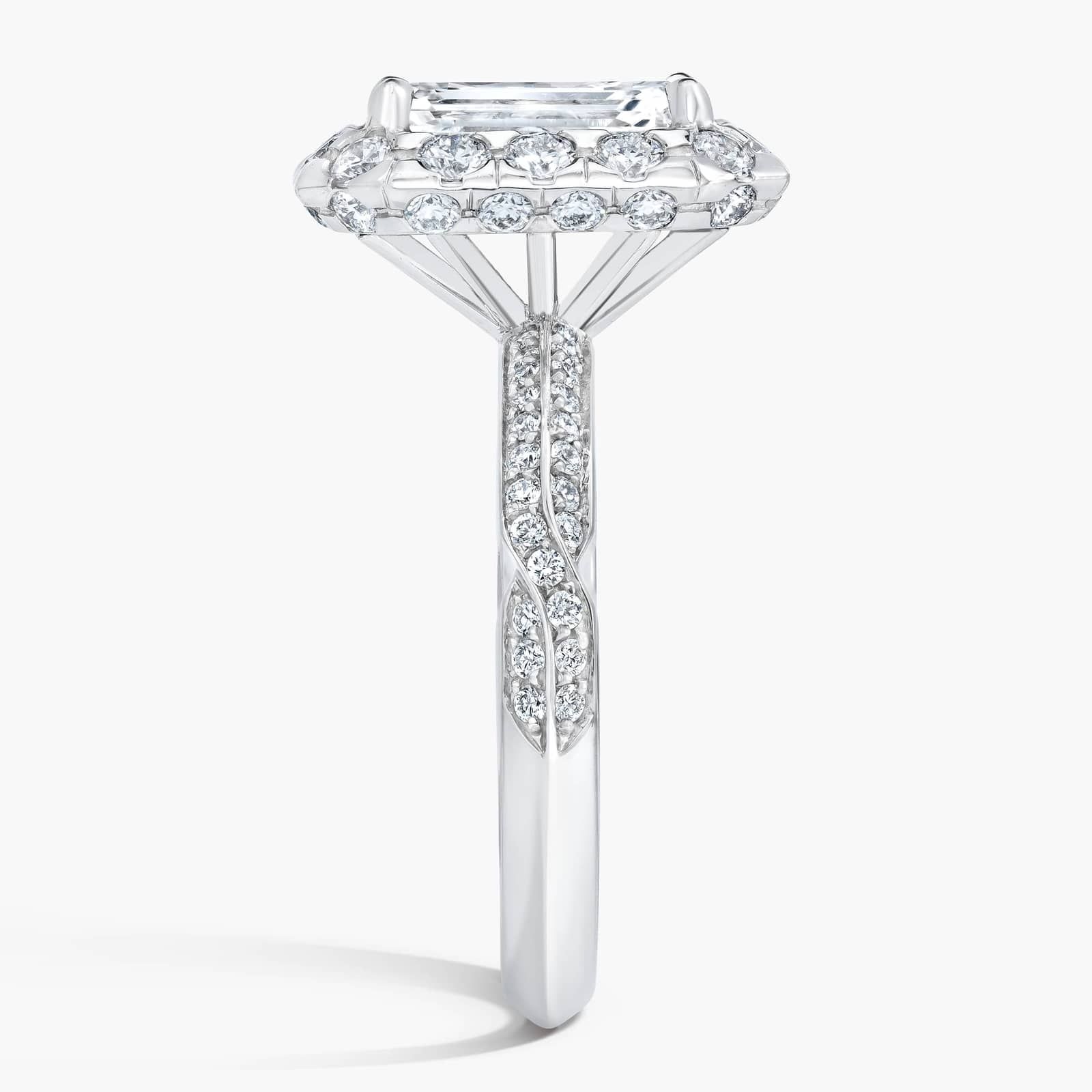 SIX BY ROYAL ASSCHER, Royal Asscher Emerald Pave Ring
